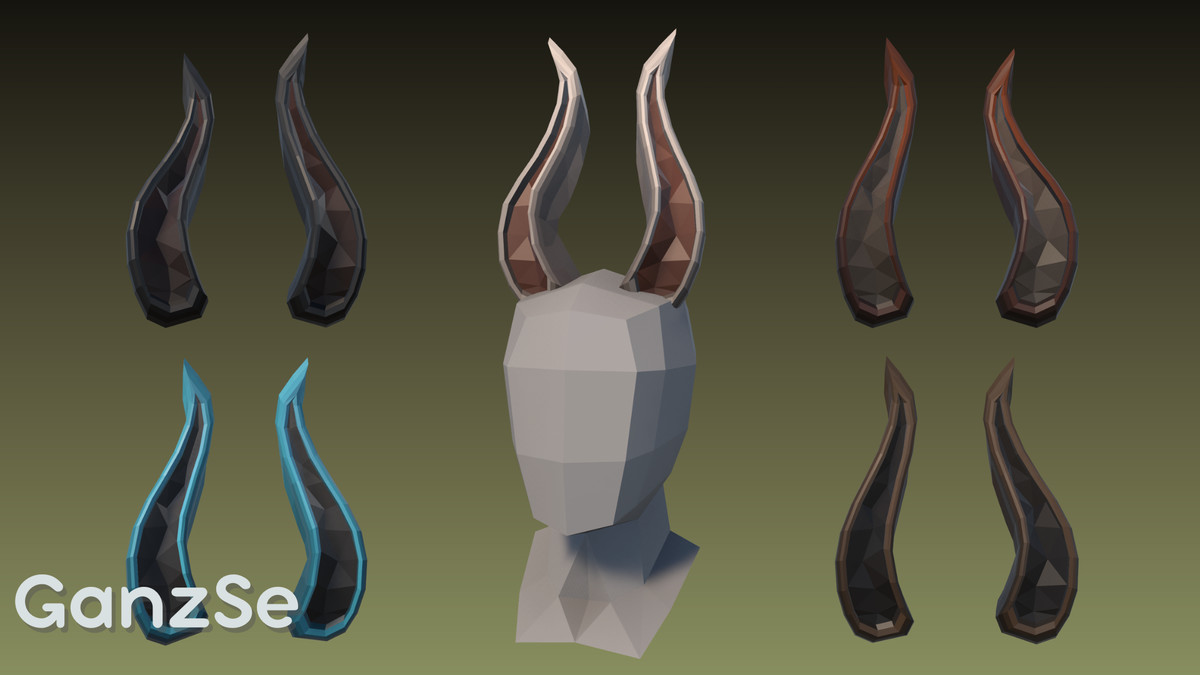 GanzSe Animal Ears - Fantasy Low Poly Pack