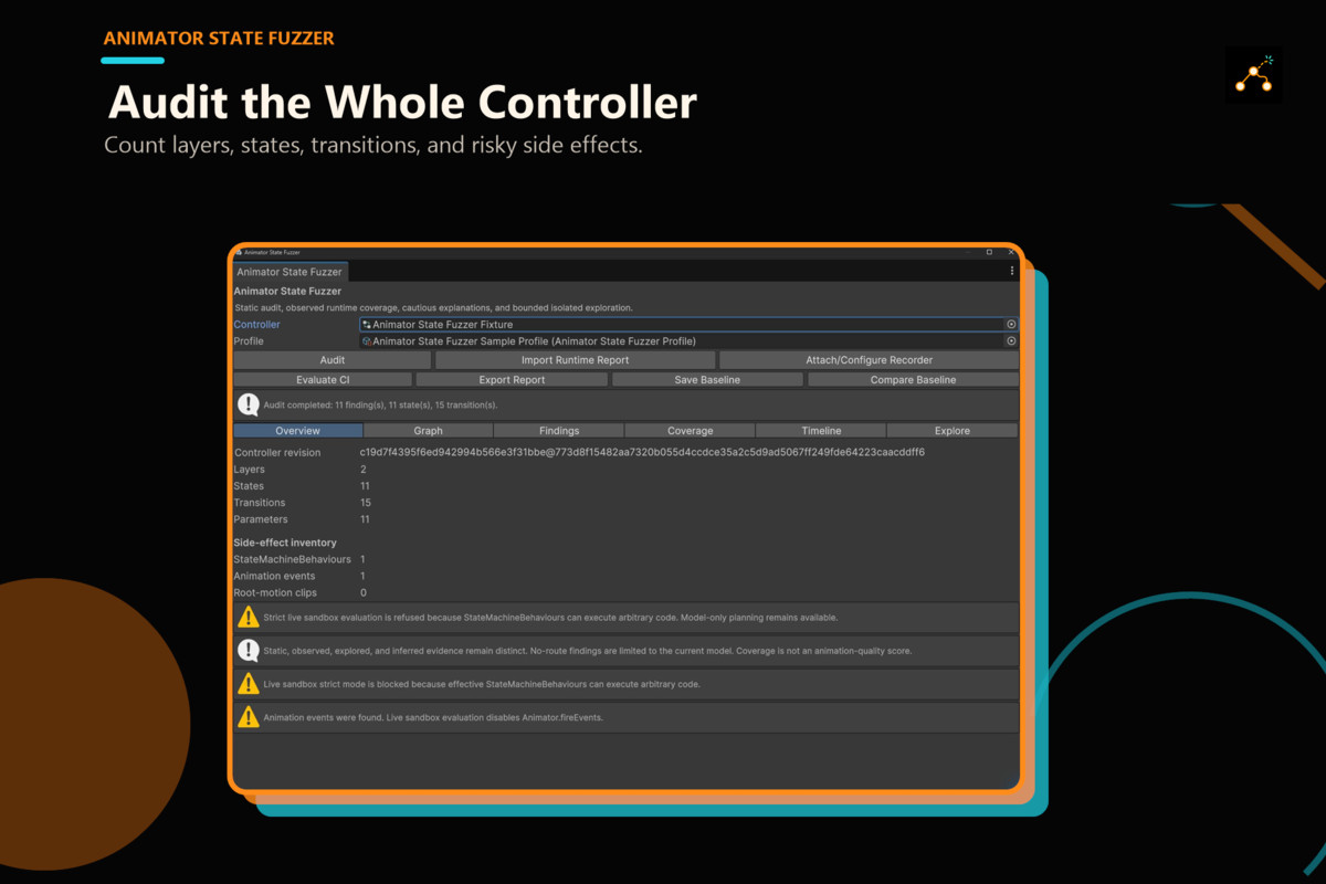 Animator State Fuzzer