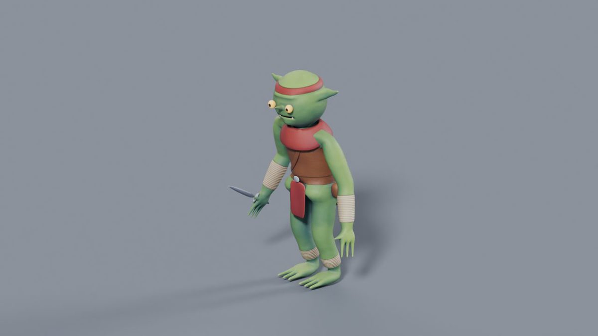 3D Goblin Scout - Stylized Rigged Fantasy Character
