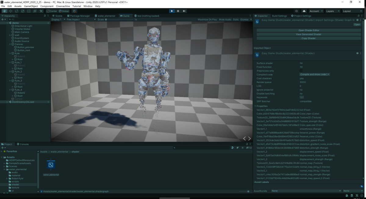 Water Elemental Shader - HDRP