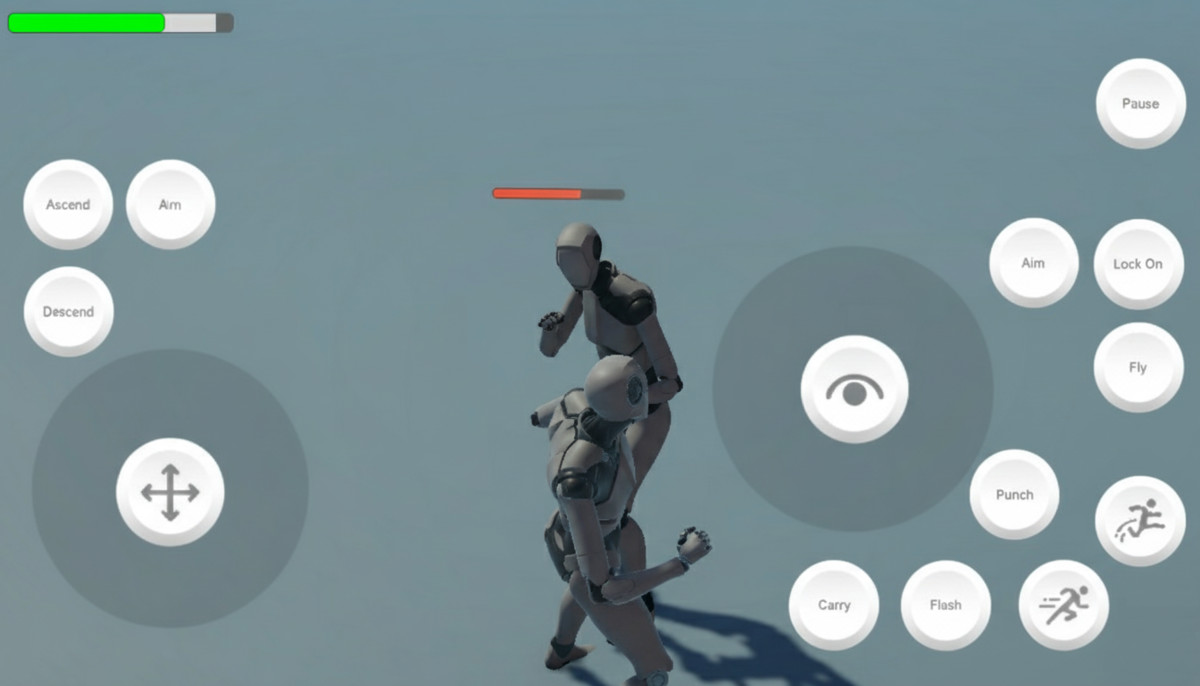 Starter Assets Third Person Controller Superman - Mobile