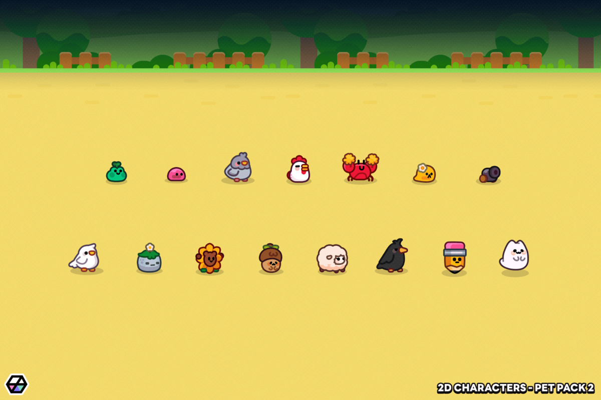 2D Characters - Pet Pack 2