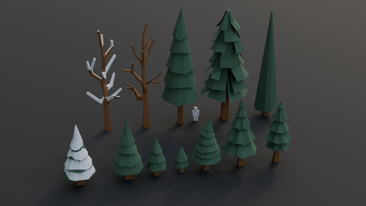 Low Poly Nature Pack -assets model
