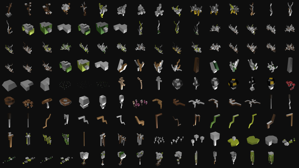 EpicVoxel World PRO - Winter Atolls & Forest (370+ assets)