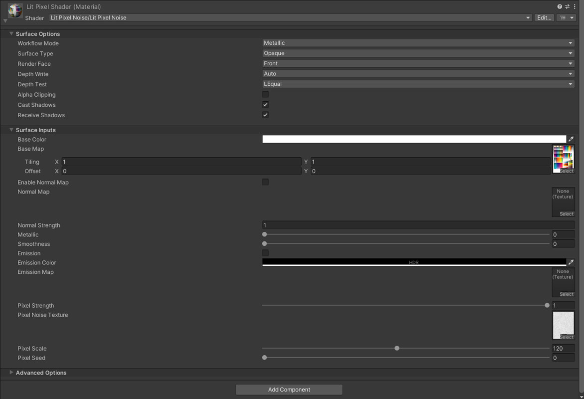 Pixelated Surface Shader