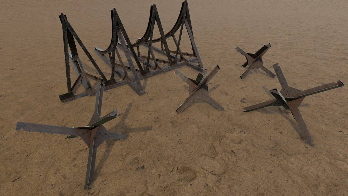 WWII Czech Hedgehogs