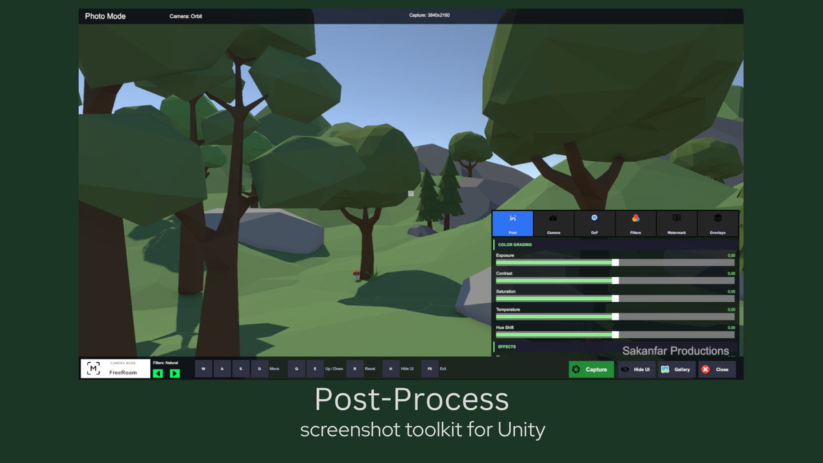 Advanced Photo Mode For Unity