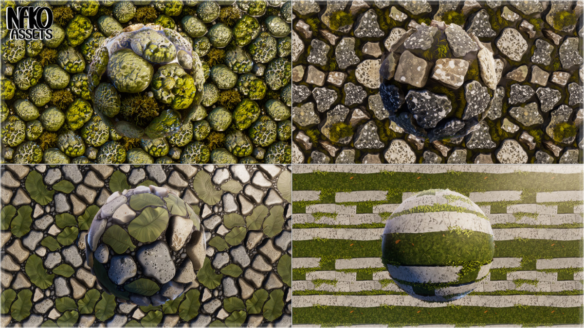 Forest 4K Materials x118 Textures of Realistic Nature | PBR HQ Terrain Pack