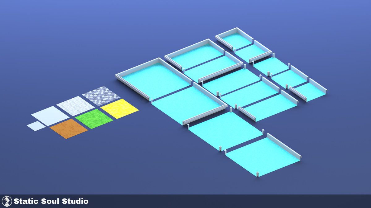 Low Poly City Pack – Modular Buildings, Roads & Props