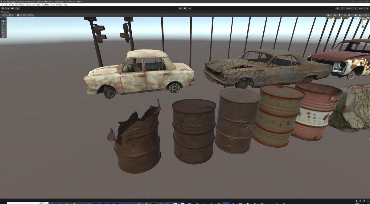 Post-Apocalyptic Survival Urban City Props and Road Signs Pack - 135 3d Models