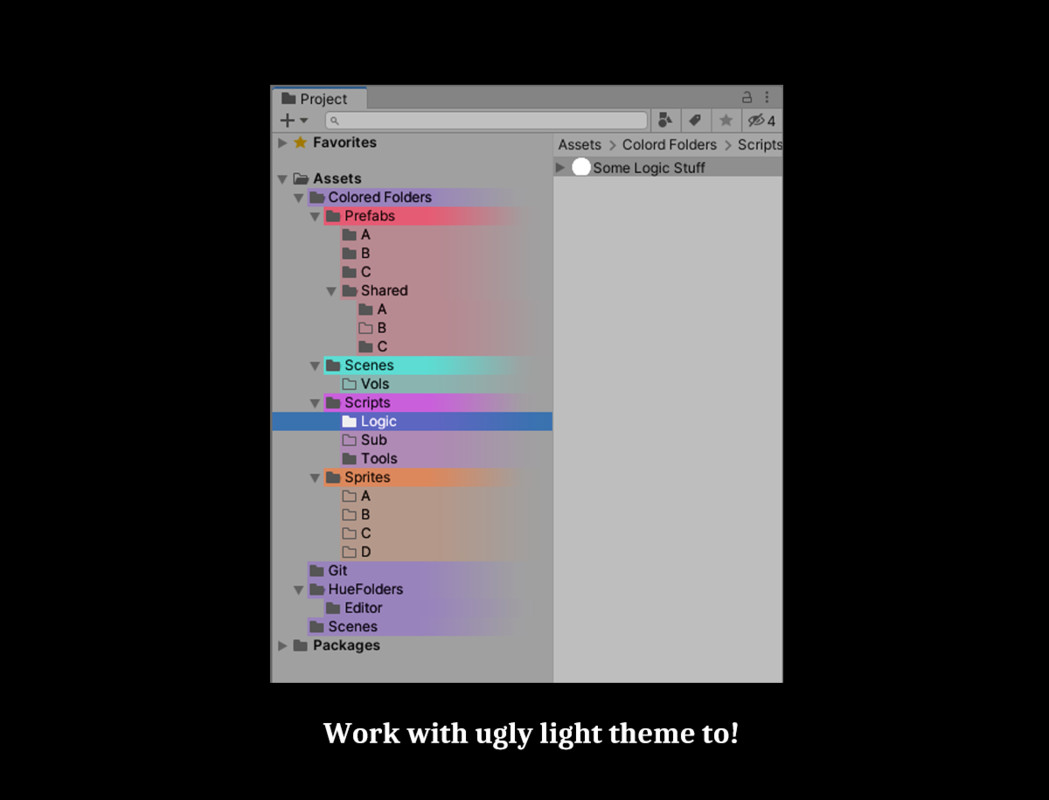 Hue Folders – Colored Project View & Hierarchy Tags
