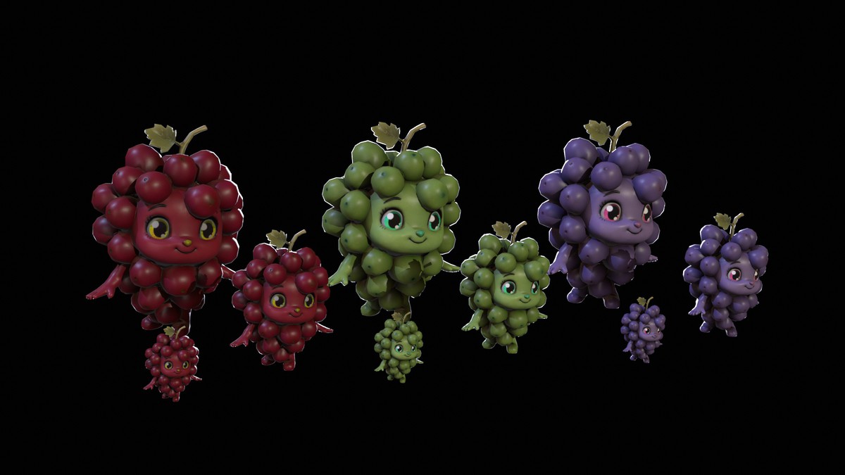 Chibi Fruit Grape Two