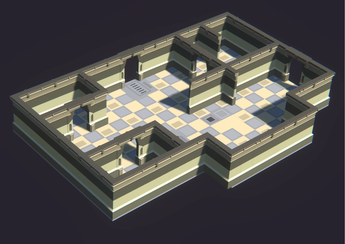 Low Poly Sci-Fi Recreation / Cosmic Retro