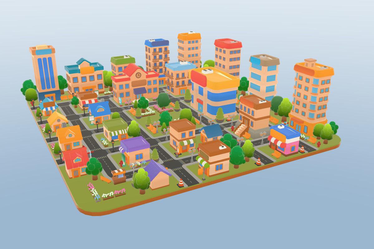 Cozy City - Chibi Stylized City Buildings 03