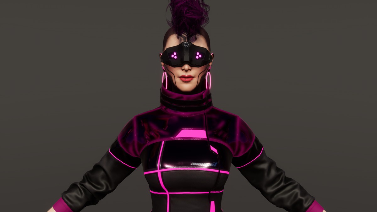 Cyberpunk fashion series - Girl03