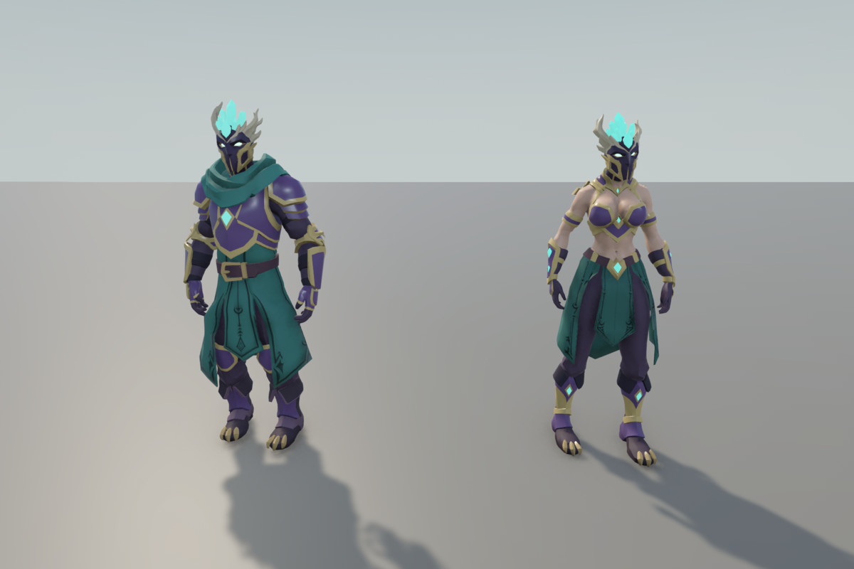 Stylized Modular Characters – Fantasy Mage Pack