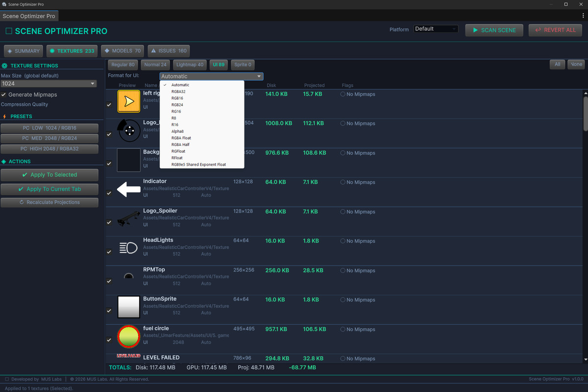 Scene Optimizer Pro