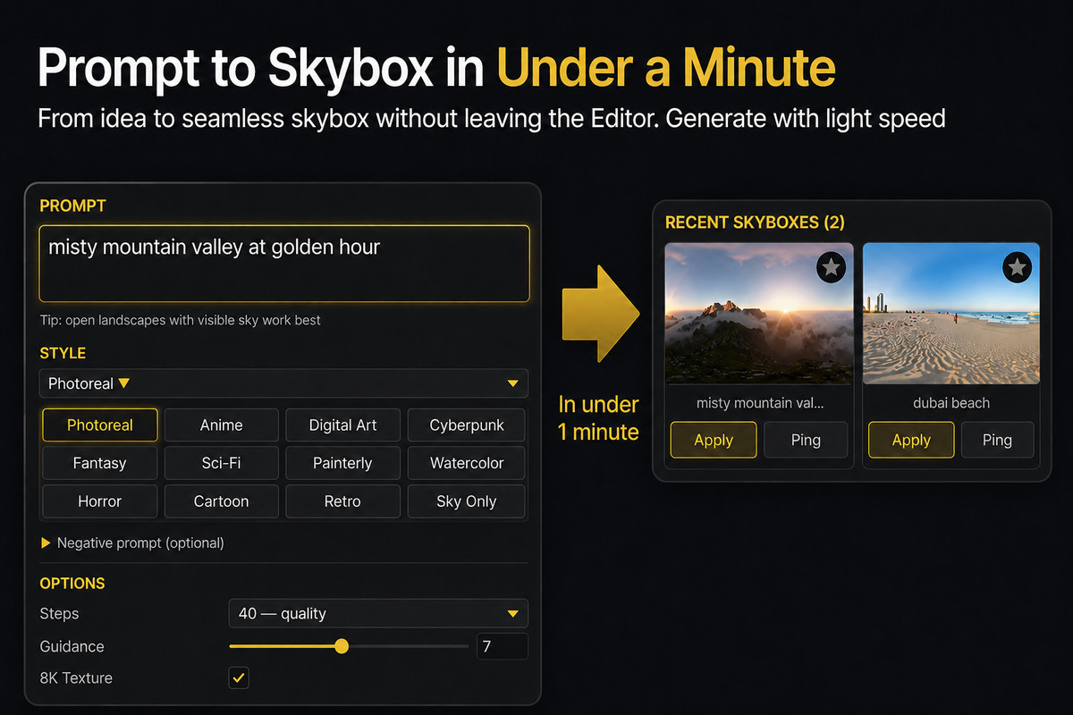 SkyboxLab - AI Skybox Generator