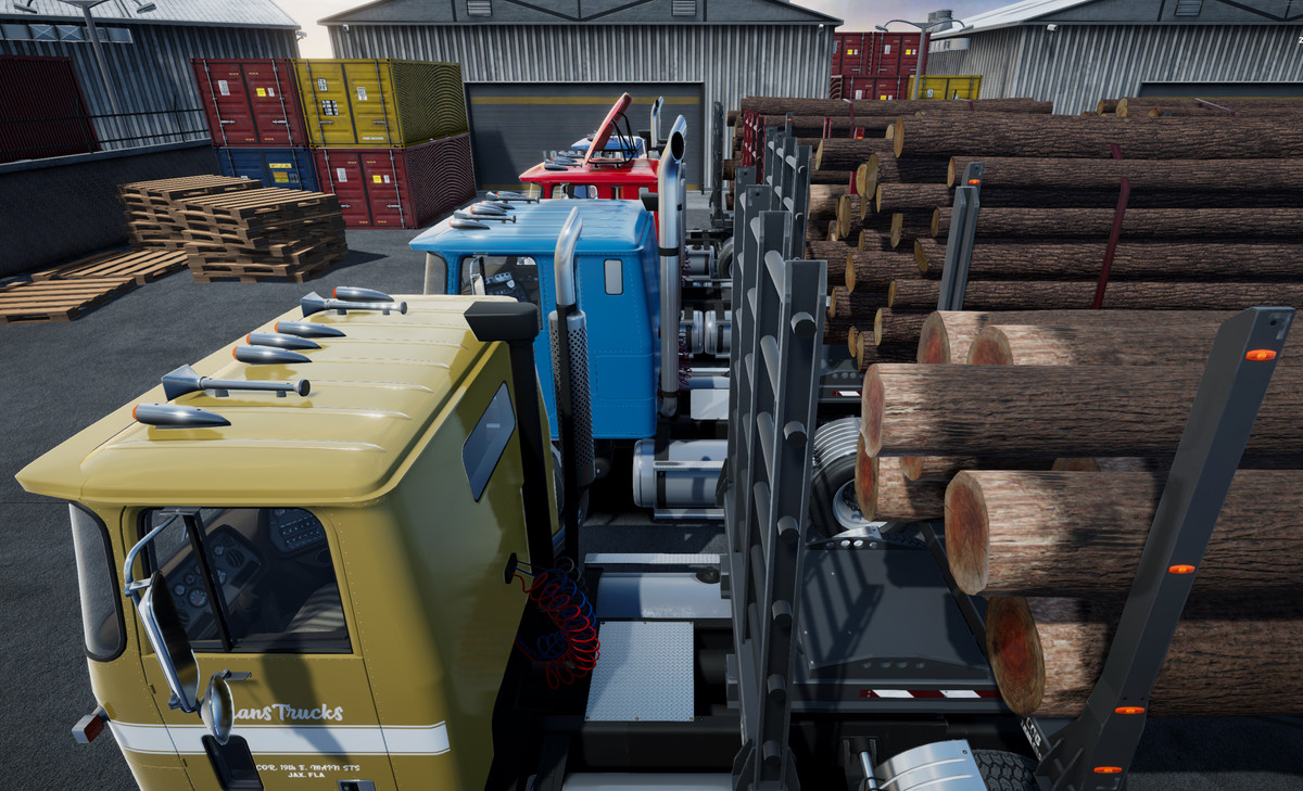 Cabover log truck