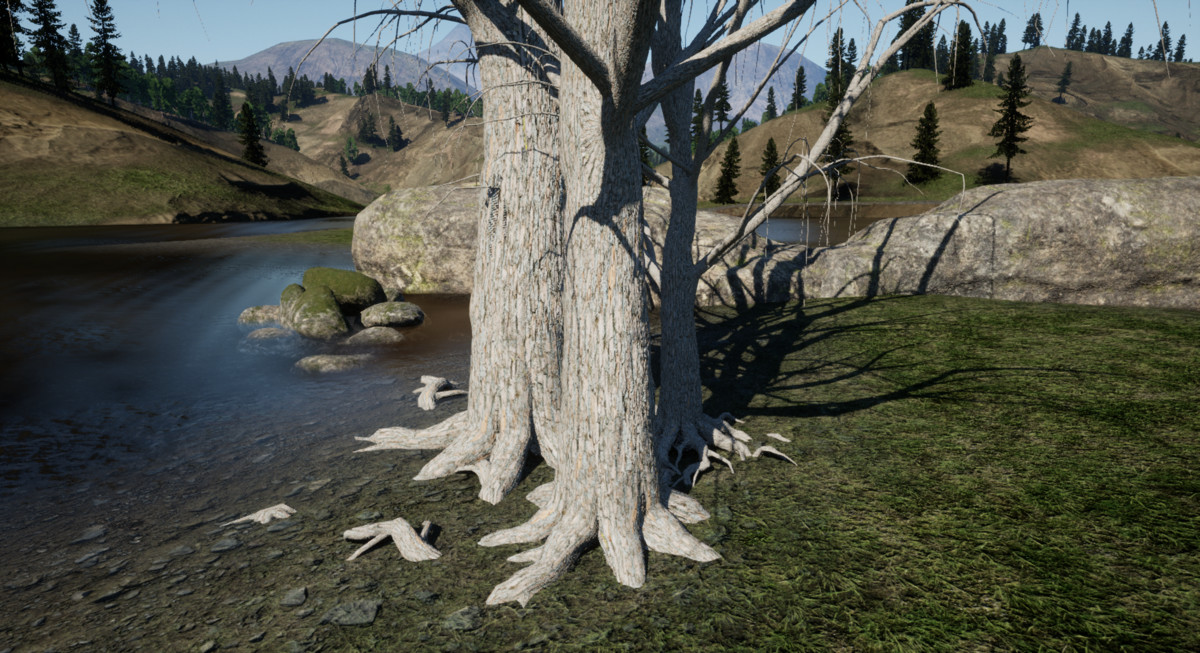 Realistic Tree Bark Materials - Customizable 4K PBR Shader Bundle Vol.04