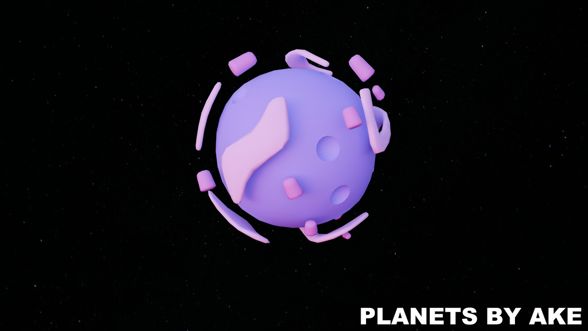 Planets - Stylized Low Poly Asset Pack by Ake