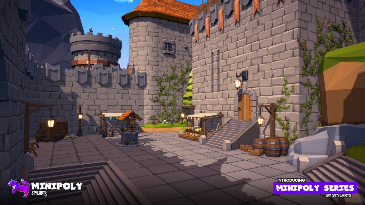 Minipoly Series - Mythic Castle ( Stylized Lowpoly Environment )