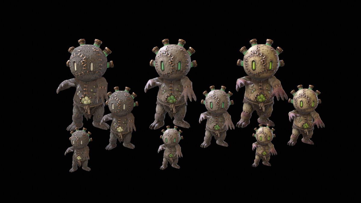 Chibi Necro Zombie Pups