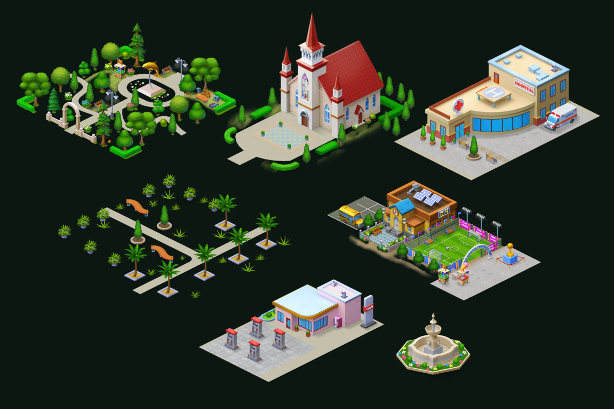 Complete Isometric City Builder Megapack