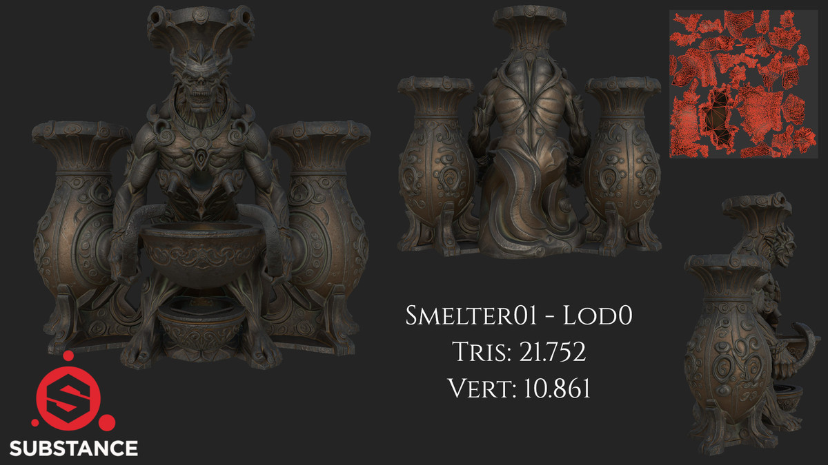 5 Dark Fantasy Smelters / Furnace / Kiln