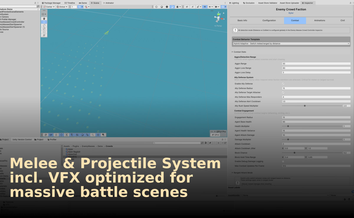 Enemy Masses | Massive Crowds, 1-Click Enemy AI, RTS Formations & Controller