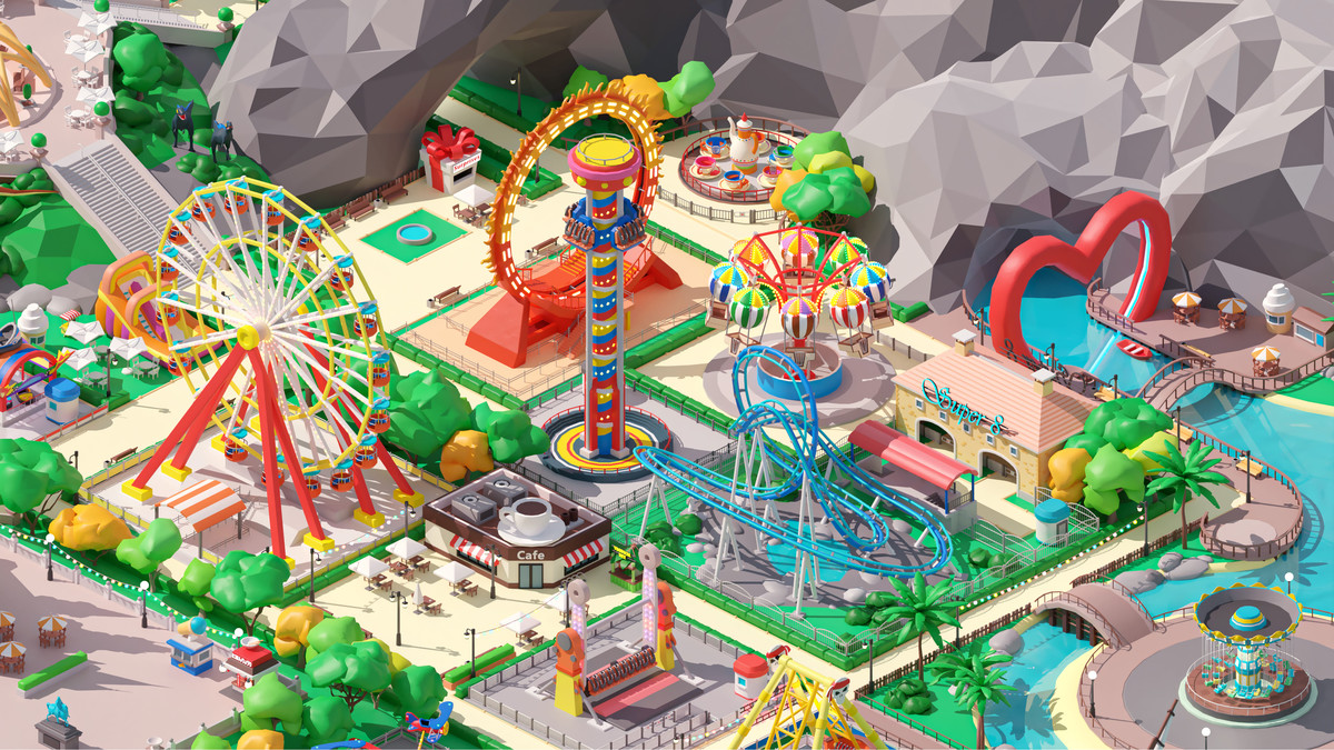 Amusement Park - Low Poly 3D Models Pack