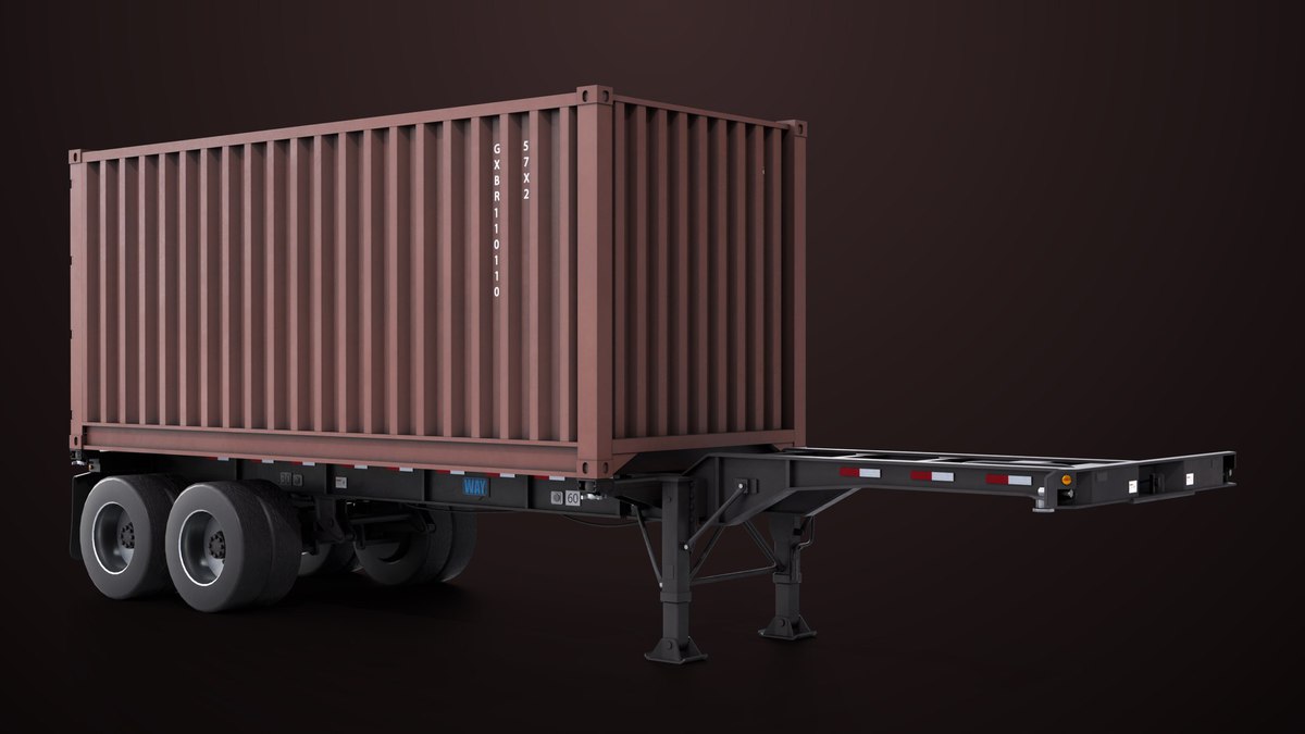 Container Carrier Trailer 03 URP HDRP Textures