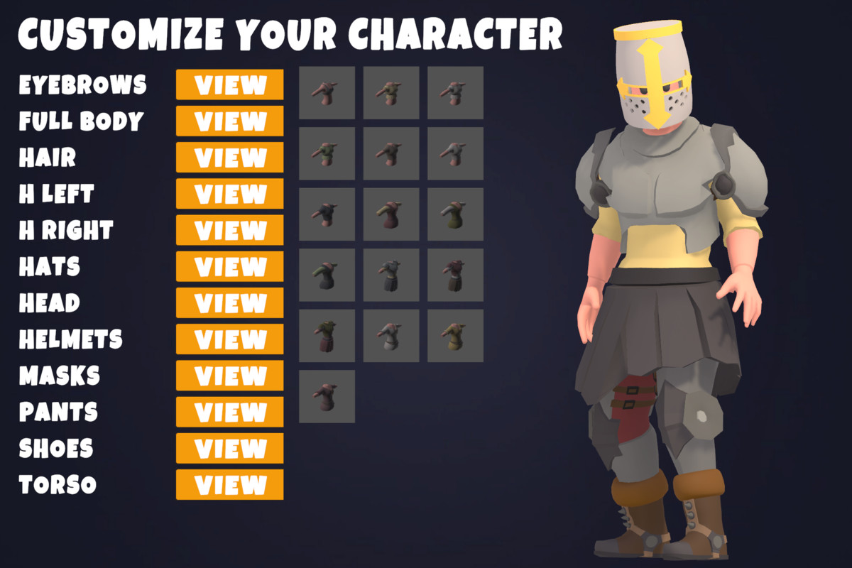 Customizable 3D Fantasy Characters Vol 3