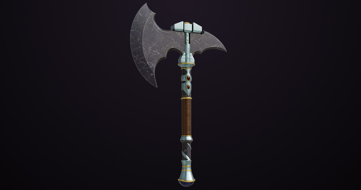 Battle Axe 08 URP HDRP Textures