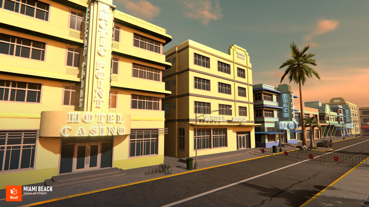 Miami Street & Characters – Gangsters and Beach NPCs