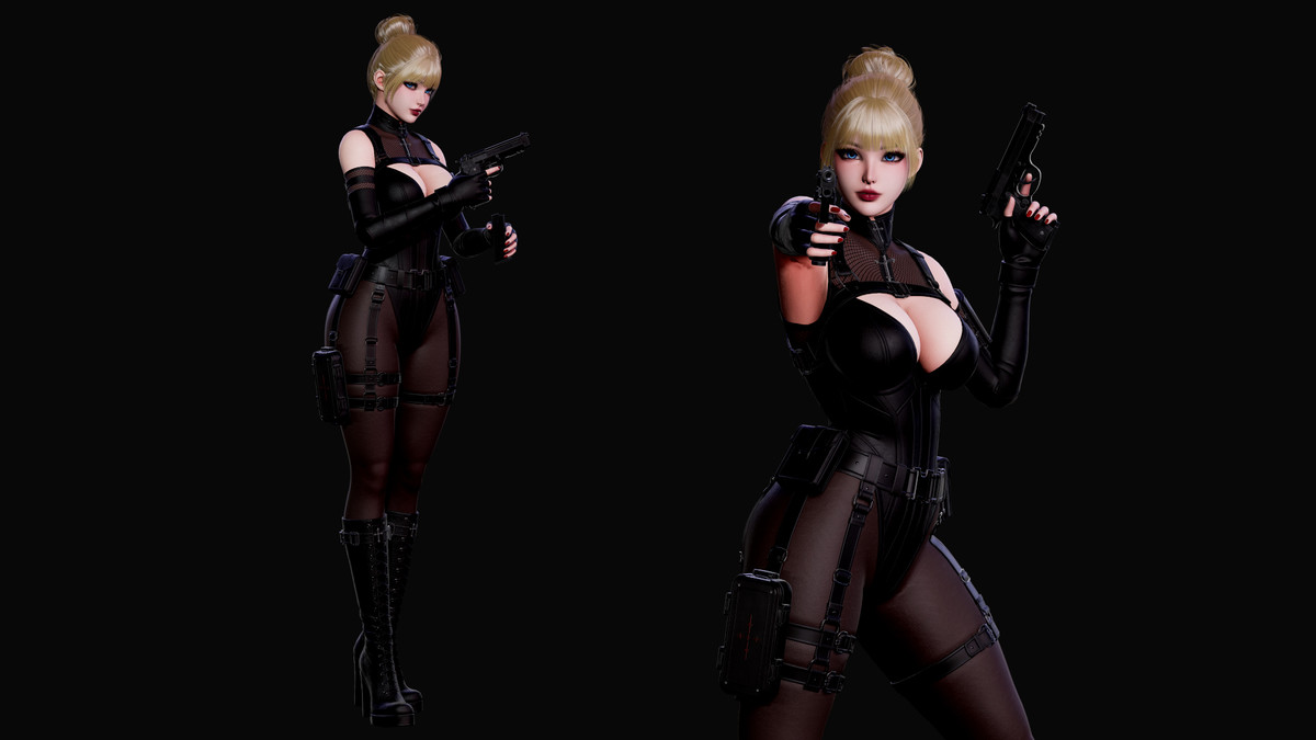 Celestia Black Ops Seraph - Tactical Female Character