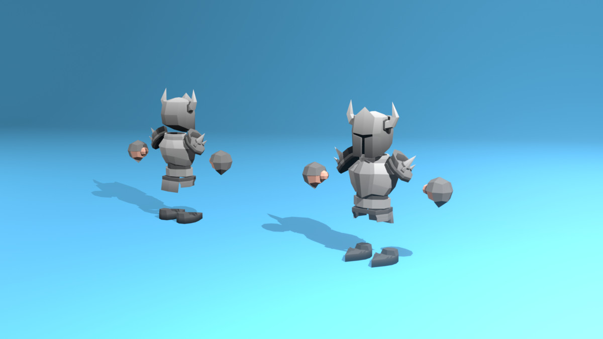 Low Poly Cubic Character - By Shokubutsu