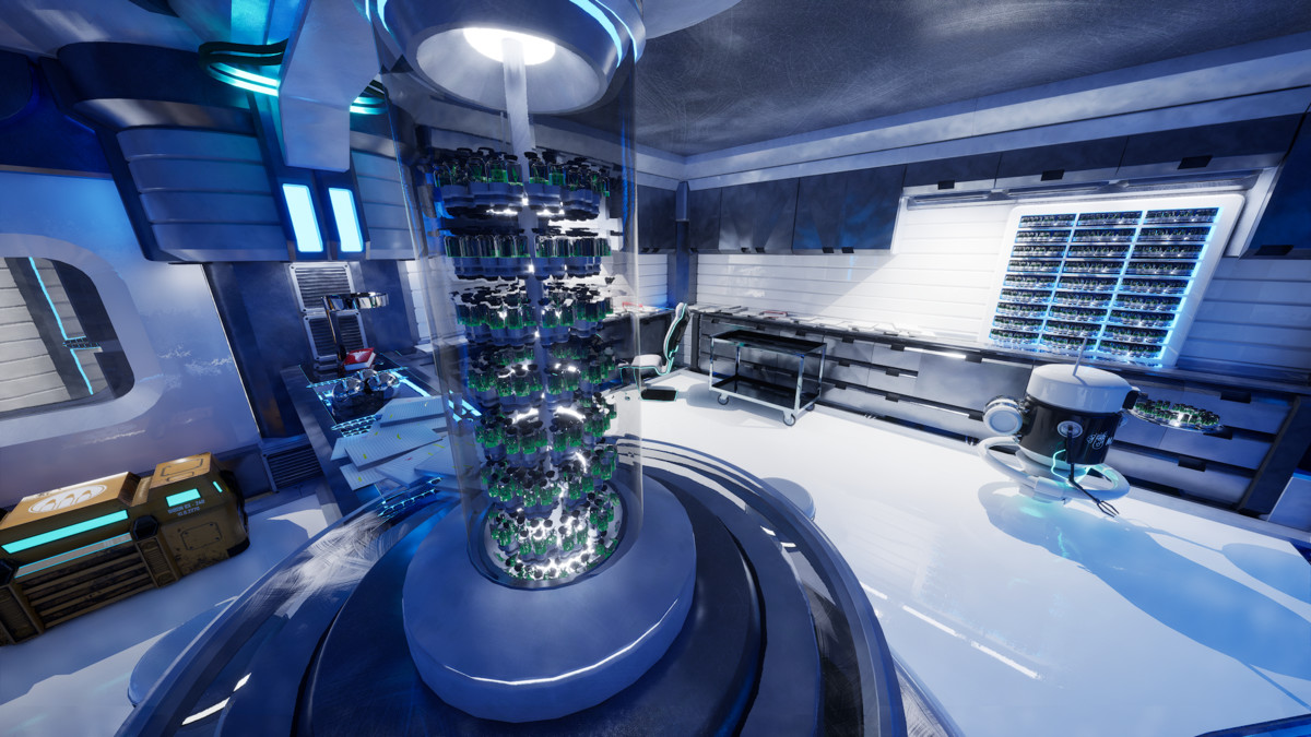 Futuristic Laboratory Environment - Modular Sci-Fi Interior Level
