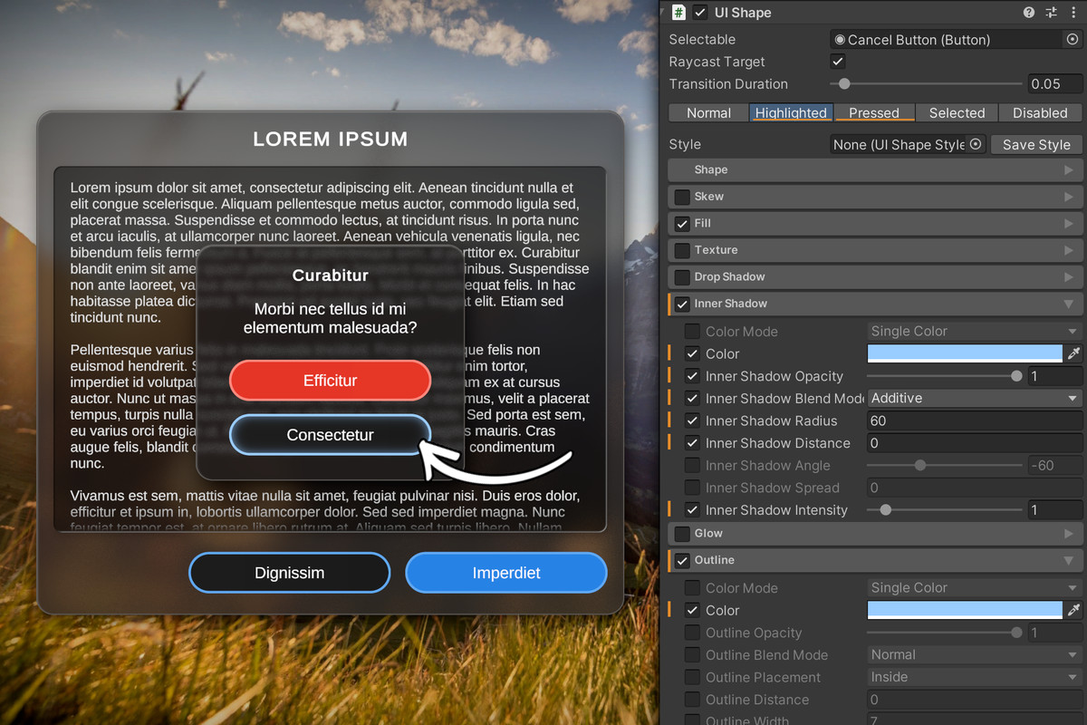 UI Shapes – Procedural Image Effects