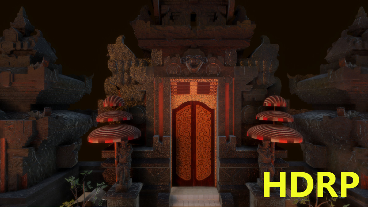 Virtual Balinese Theater Stage 3D Model