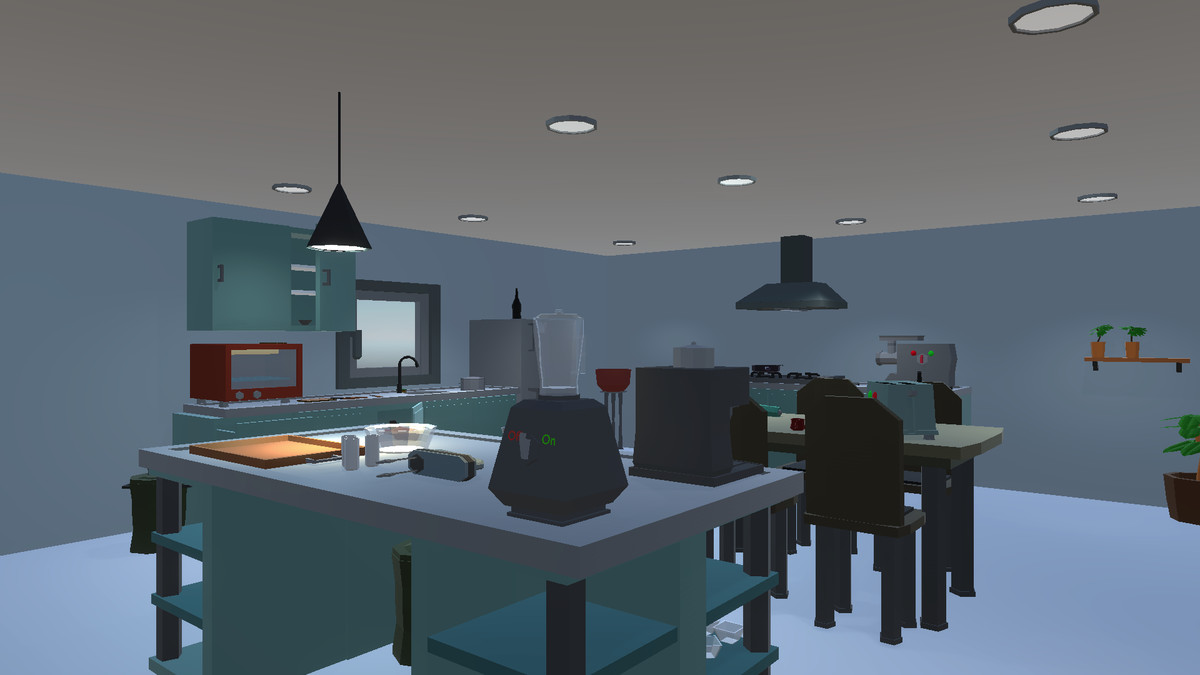 Low Poly Kitchen Assets Package