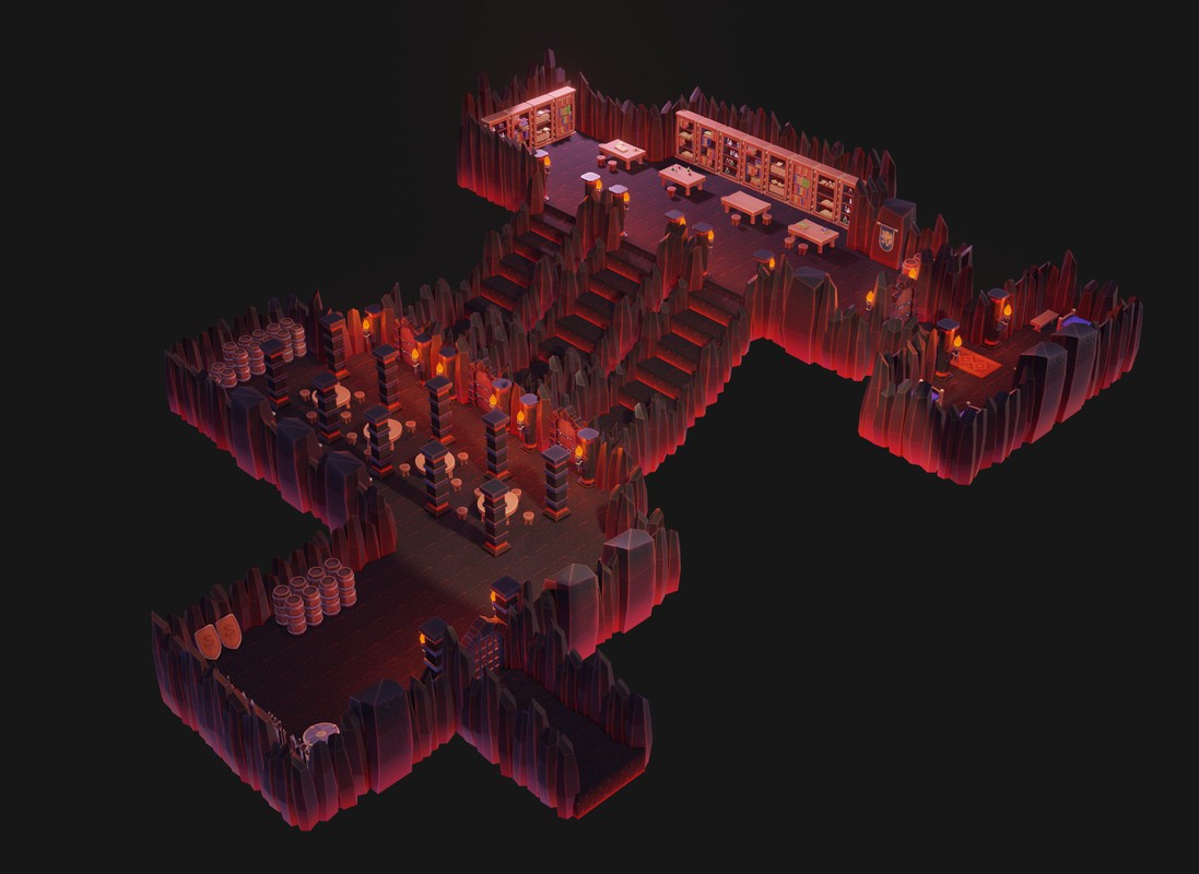 Complete Fantasy Dungeon Creator – Modular 3D Assets + Props + Ambience + SFX