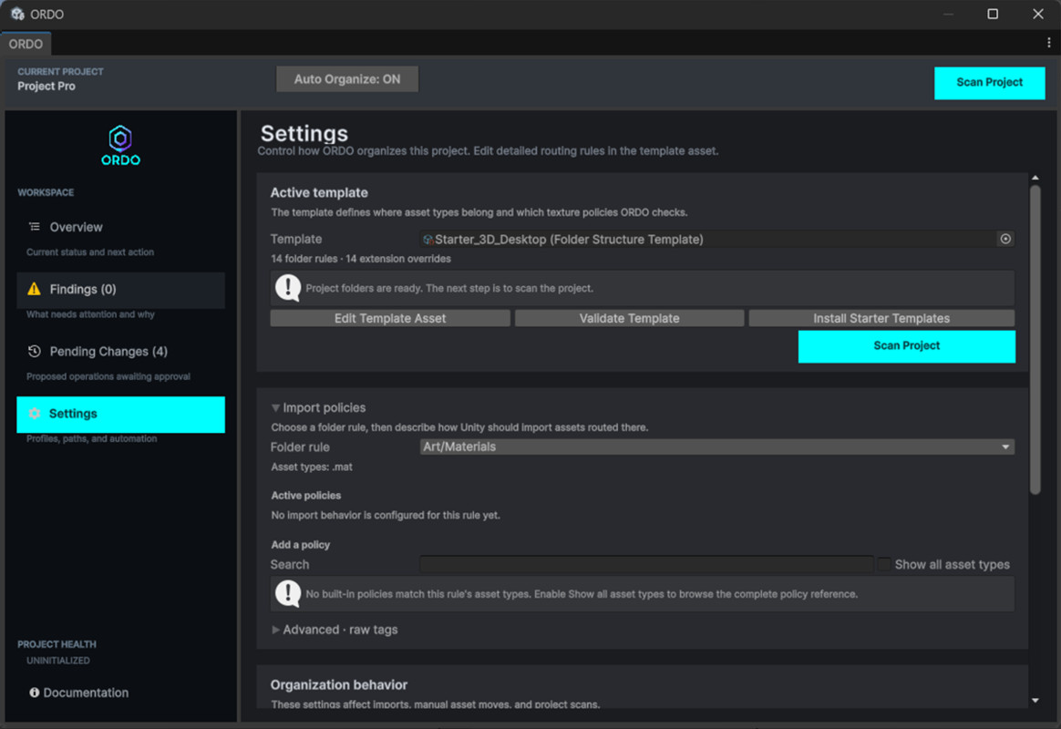 ORDO - Project Automation Organizer