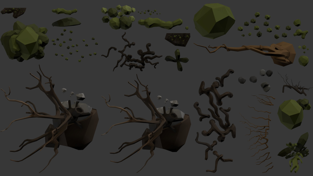 NecroPOLY - Low Poly Cemetery Kit — FREE - Dark Corners