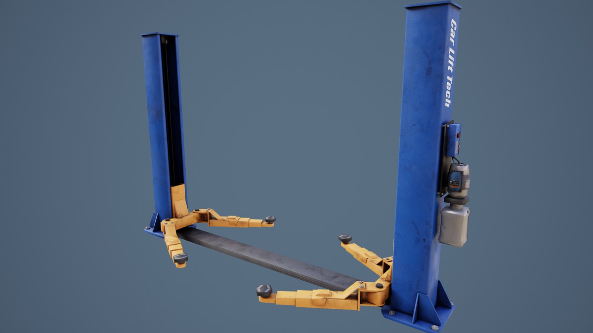 Garage-Autoservice Props Pack Low-poly 3D models Low-poly 3D model