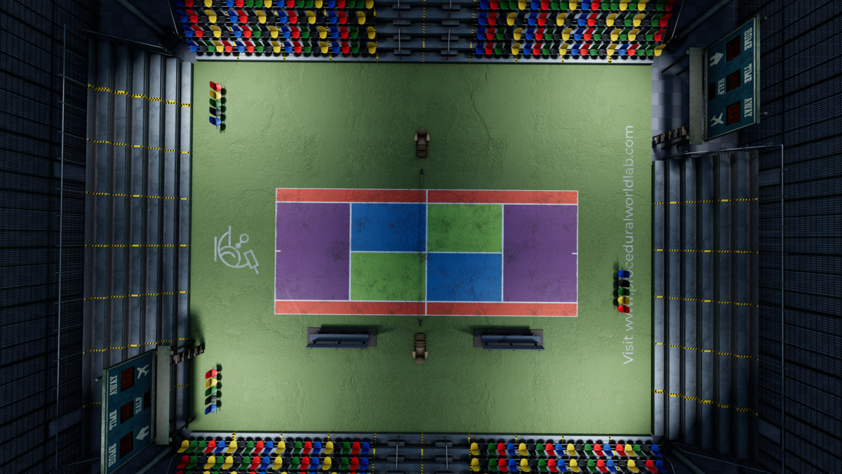 Modular Tennis Soccer Basketball Sport Court