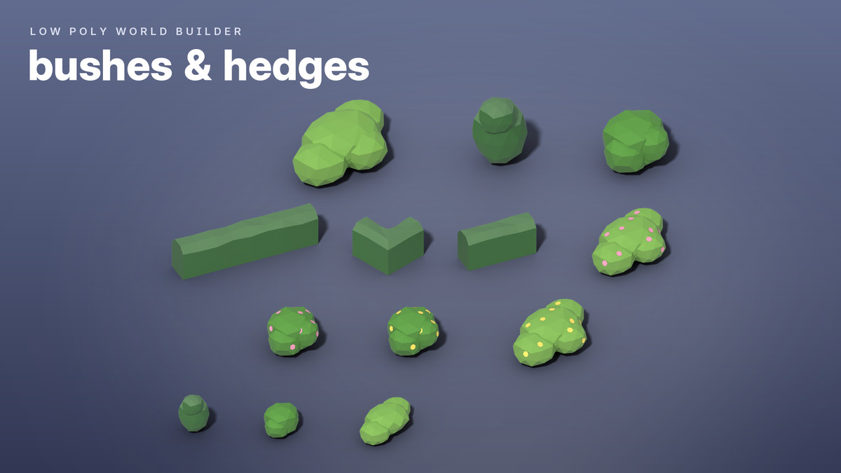 Low Poly World Builder – Cities, Suburbs & Nature