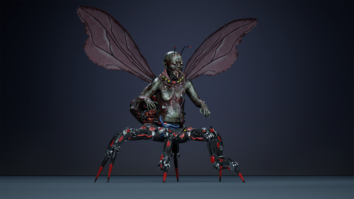 Fantasy Cyborg Mosquito
