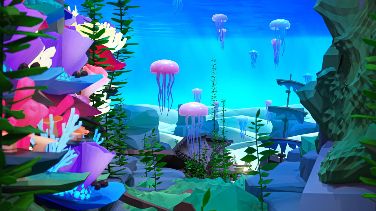 Underwater World - Low Poly 3D Models Pack