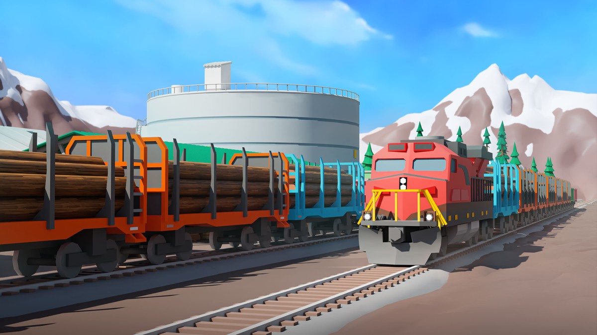 Logging Facility - Low Poly 3D Models Pack